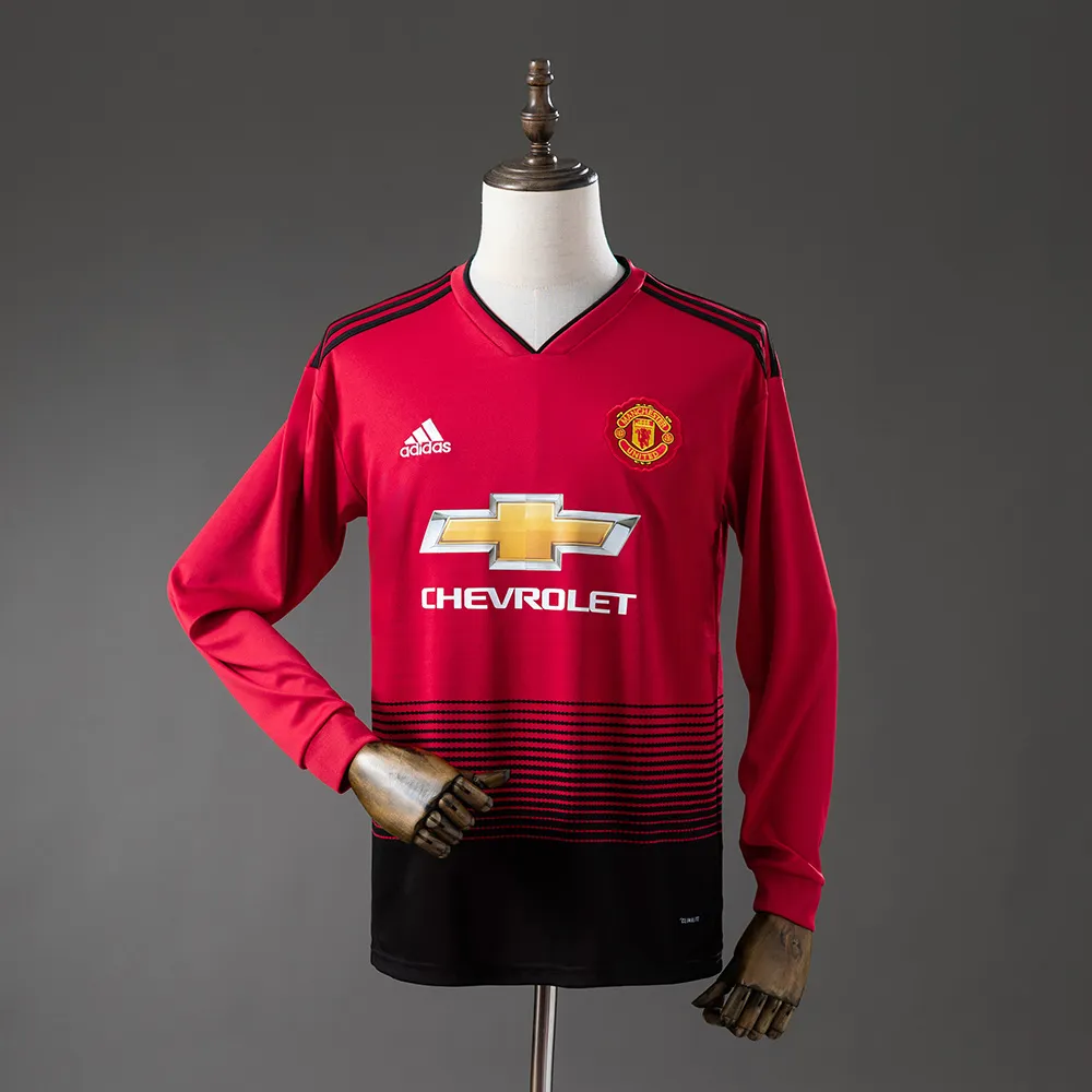 M-U 1819 Home Long-Sleeve Retro Jersey