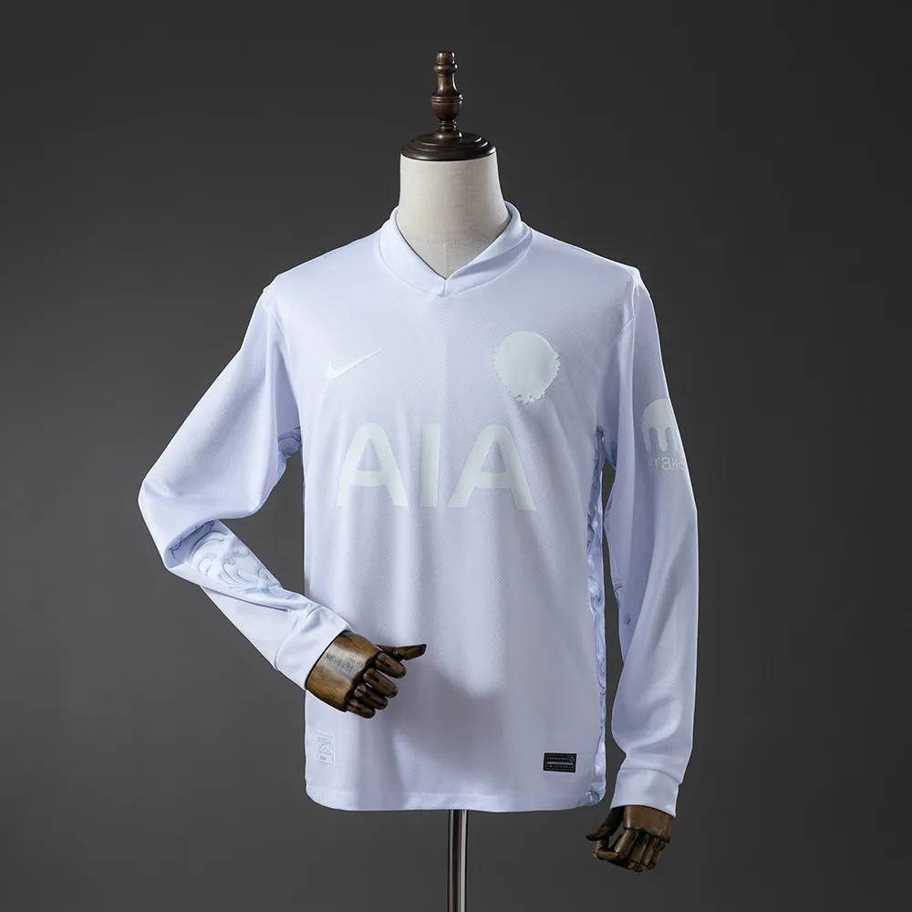 Tottenham Hotspur 125th Anniversary Long-Sleeved White Jersey — 1/2