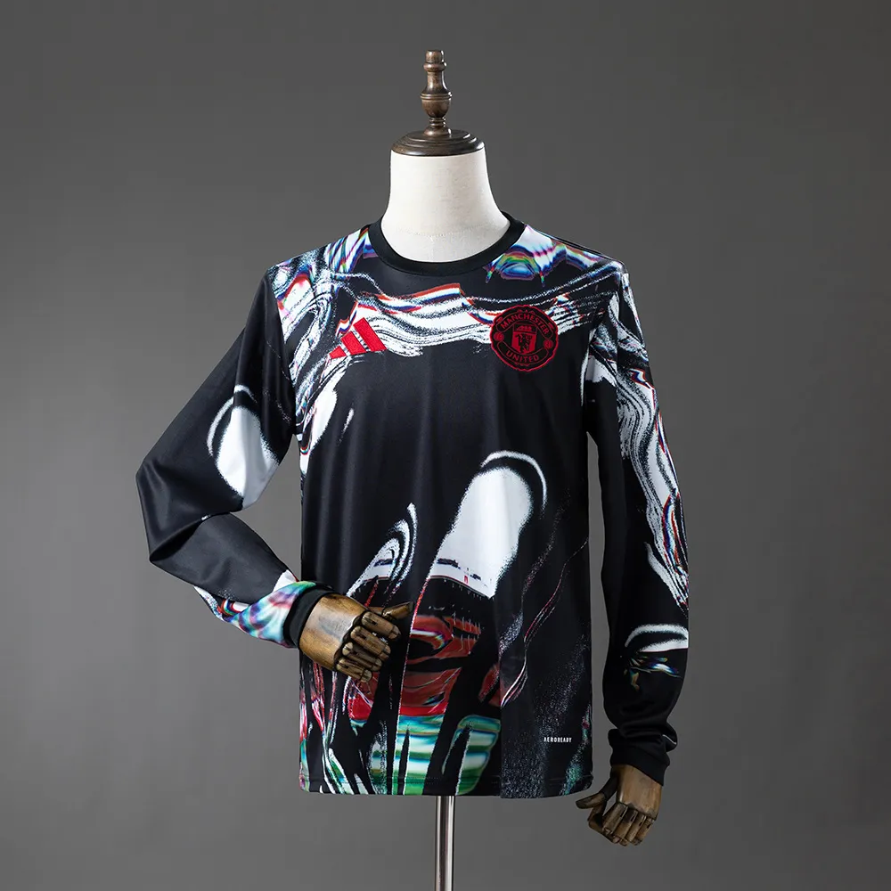 M-U 25/26 Long-sleeved Pre-Match Jersey — 1/2