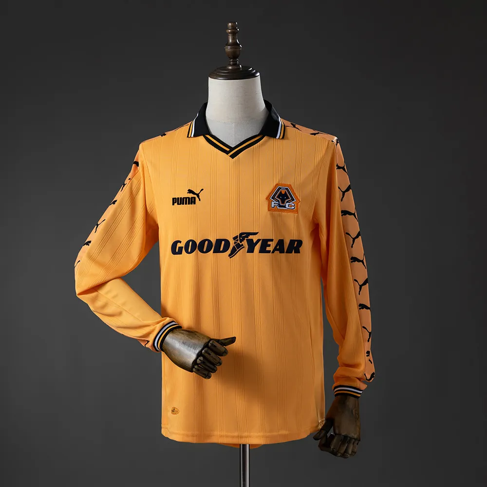 Wolves 98/99 Home Long-Sleeve Retro Jersey — 1/2