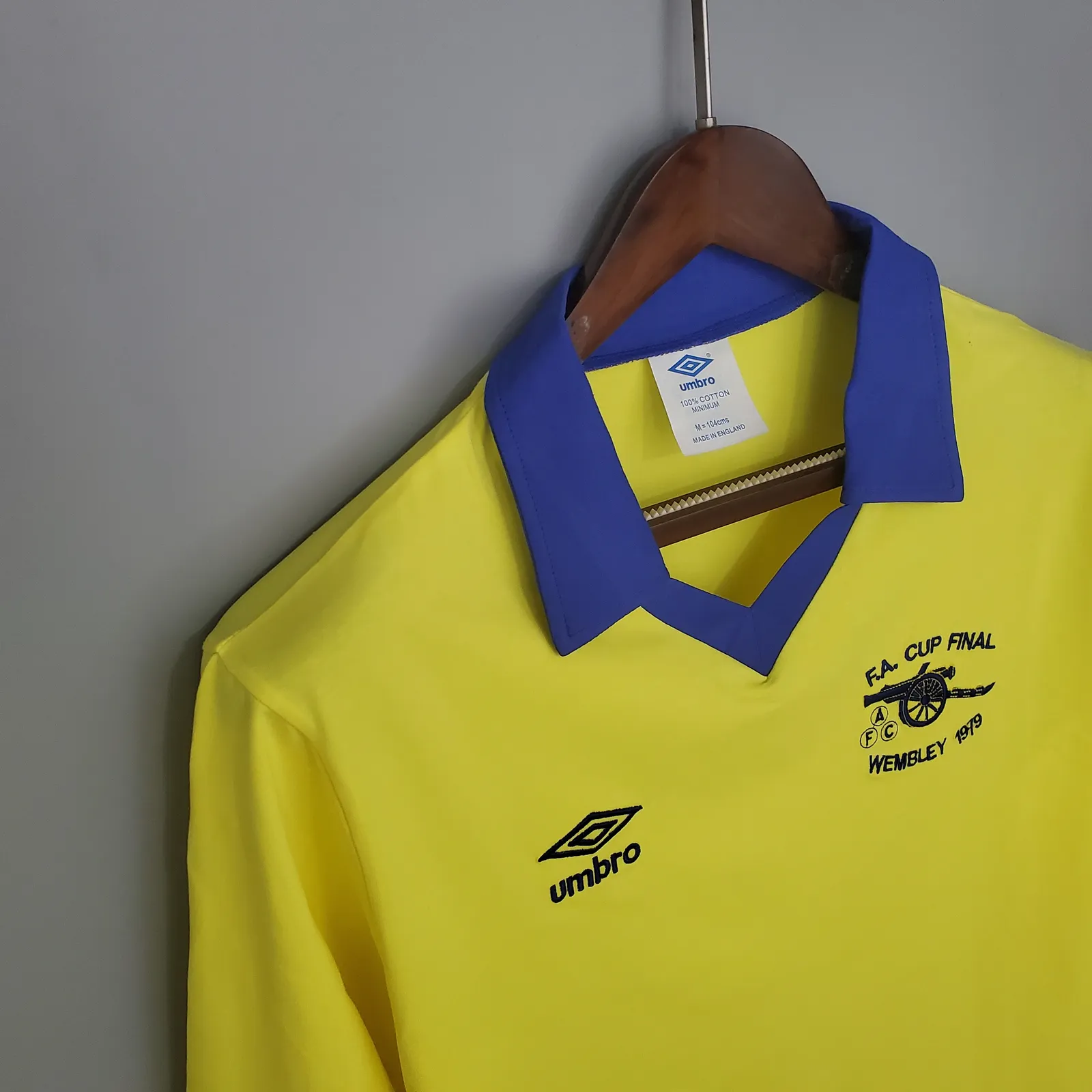 Retro long sleeve Arsenal 71/79 away yellow — 2/2