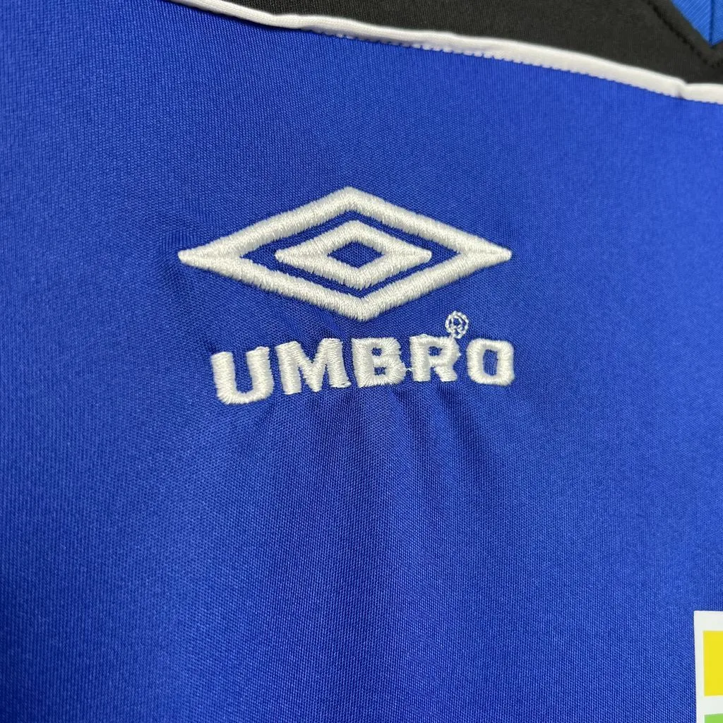 Flamengo 1999 Blue Goalkeeper Uniform Retro Jersey — 1/2