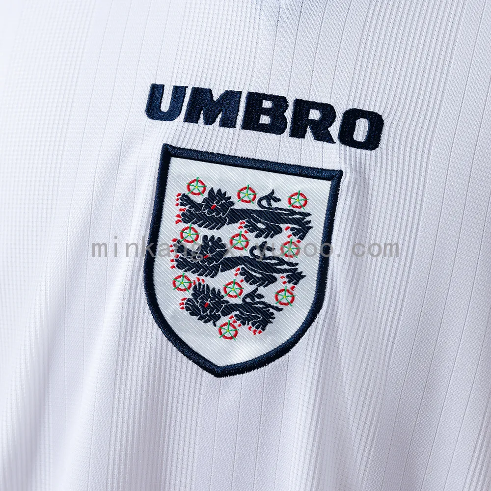 England 1996 Home Long Sleeve Retro Jersey — 2/2