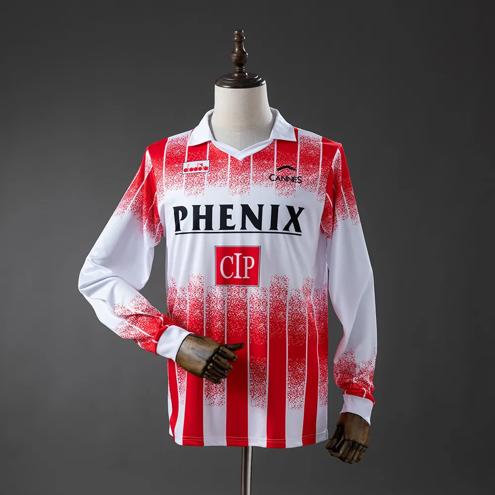 AS Cannes 91/92 Home Long-Sleeve Retro Jersey — 2/2