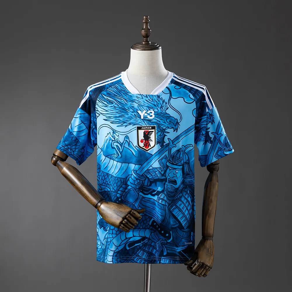 Japan 25/26 Samurai and Blue Dragon Pattern Jersey — 1/2