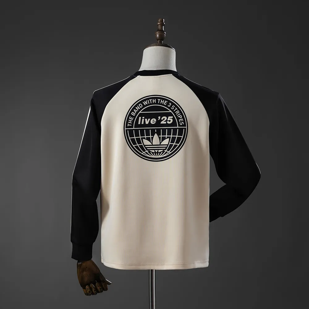 Oasis Tour Three-Striped Long-Sleeve T-Shirt - Beige — 2/2