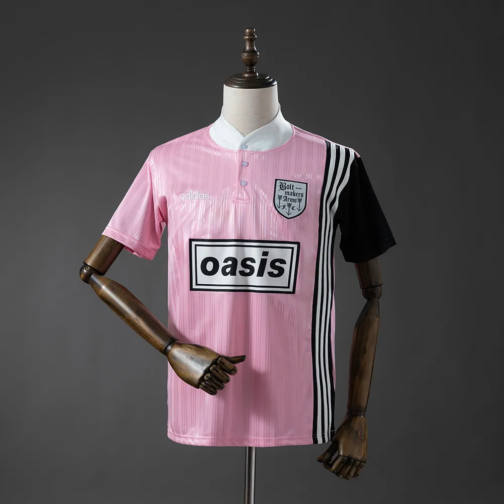 Oasis Band 1996 Retro Pink Jersey — 1/2