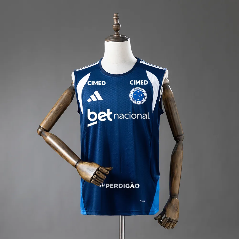 Cruzeiro 26/27 All sponsors Training - Dark Blue Vest Jersey — 2/2
