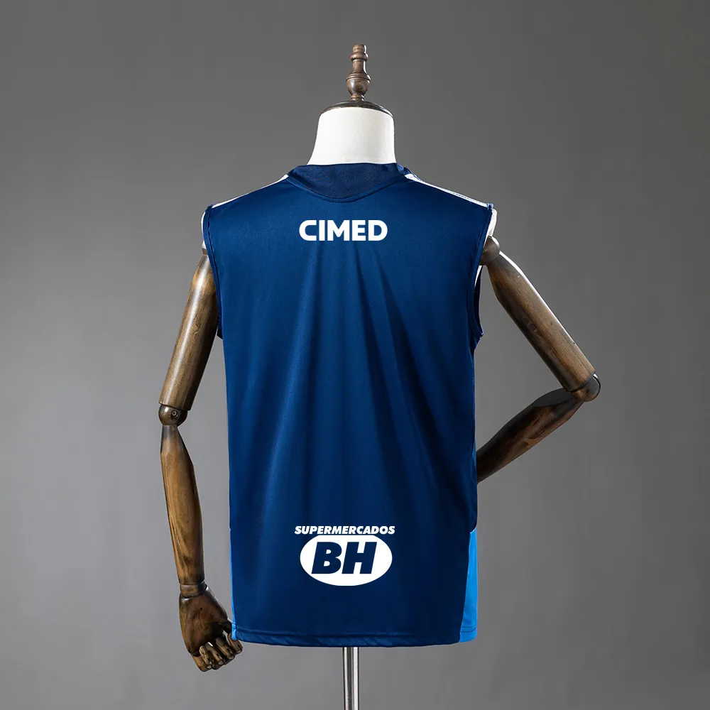 Cruzeiro 26/27 All sponsors Training - Dark Blue Vest Jersey — 1/2