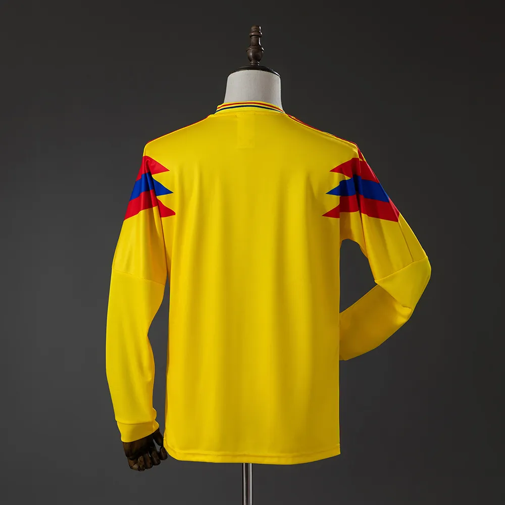 Colombia 1990 Originals Retro Home Long Sleeve Jersey — 2/2