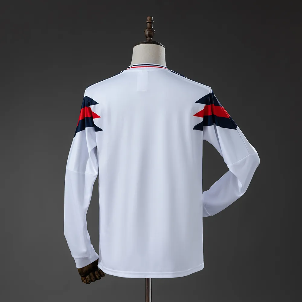 England 1990 Home Retro Long Sleeve Jersey — 2/2