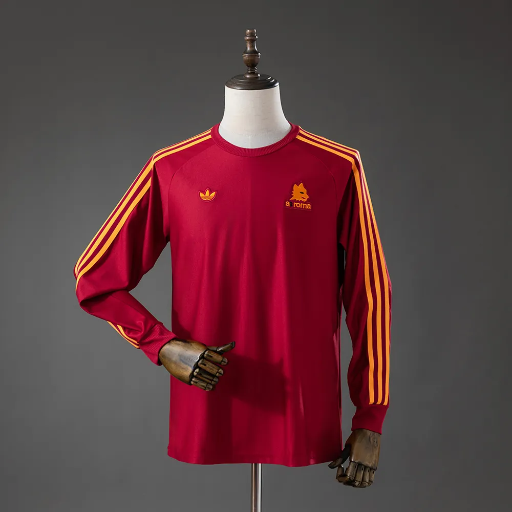 Roma Terrace Icons Long Sleeve T-Shirt Red — 2/2