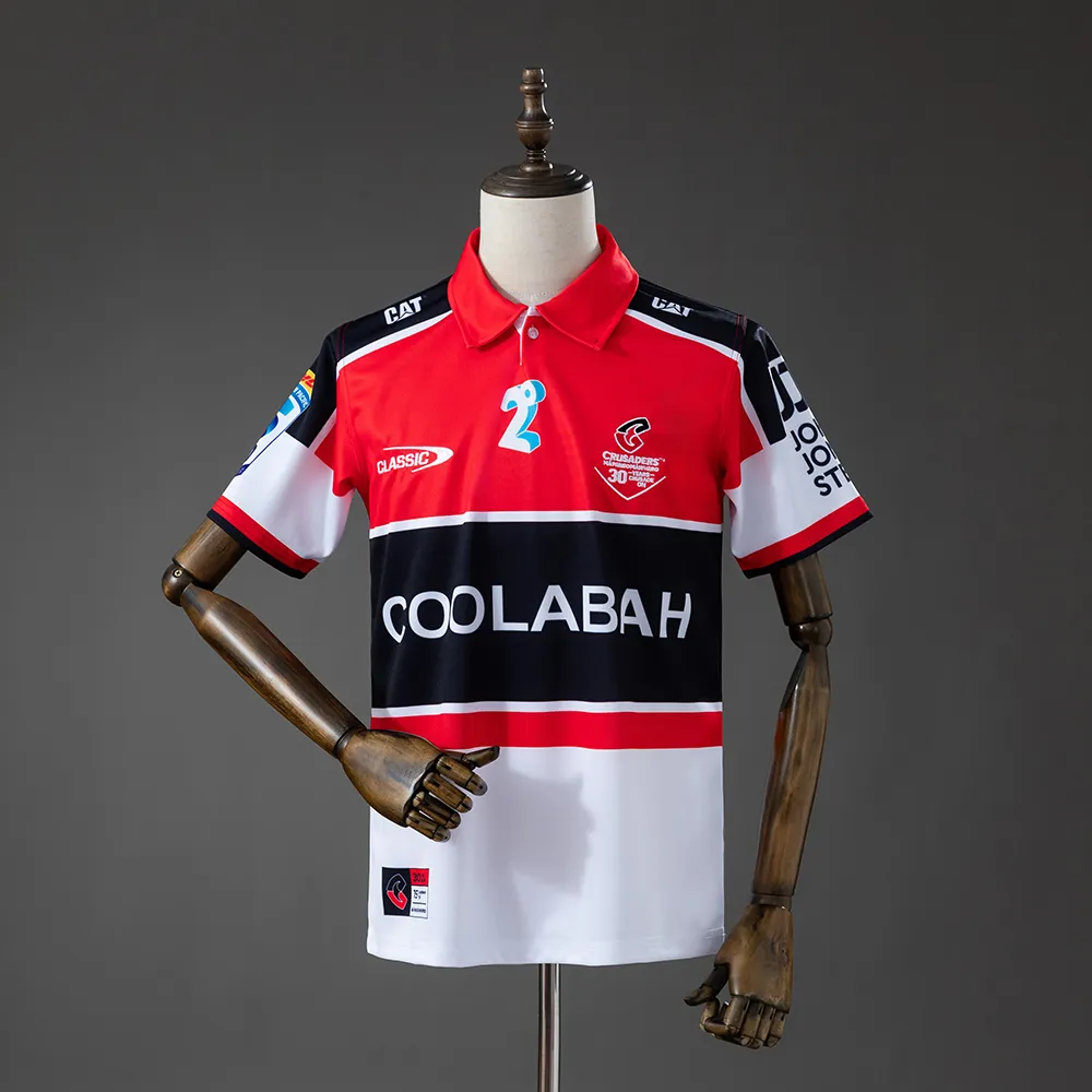Crusaders Super 2026 Rugby Heritage Retro Jersey S-7XL — 1/2