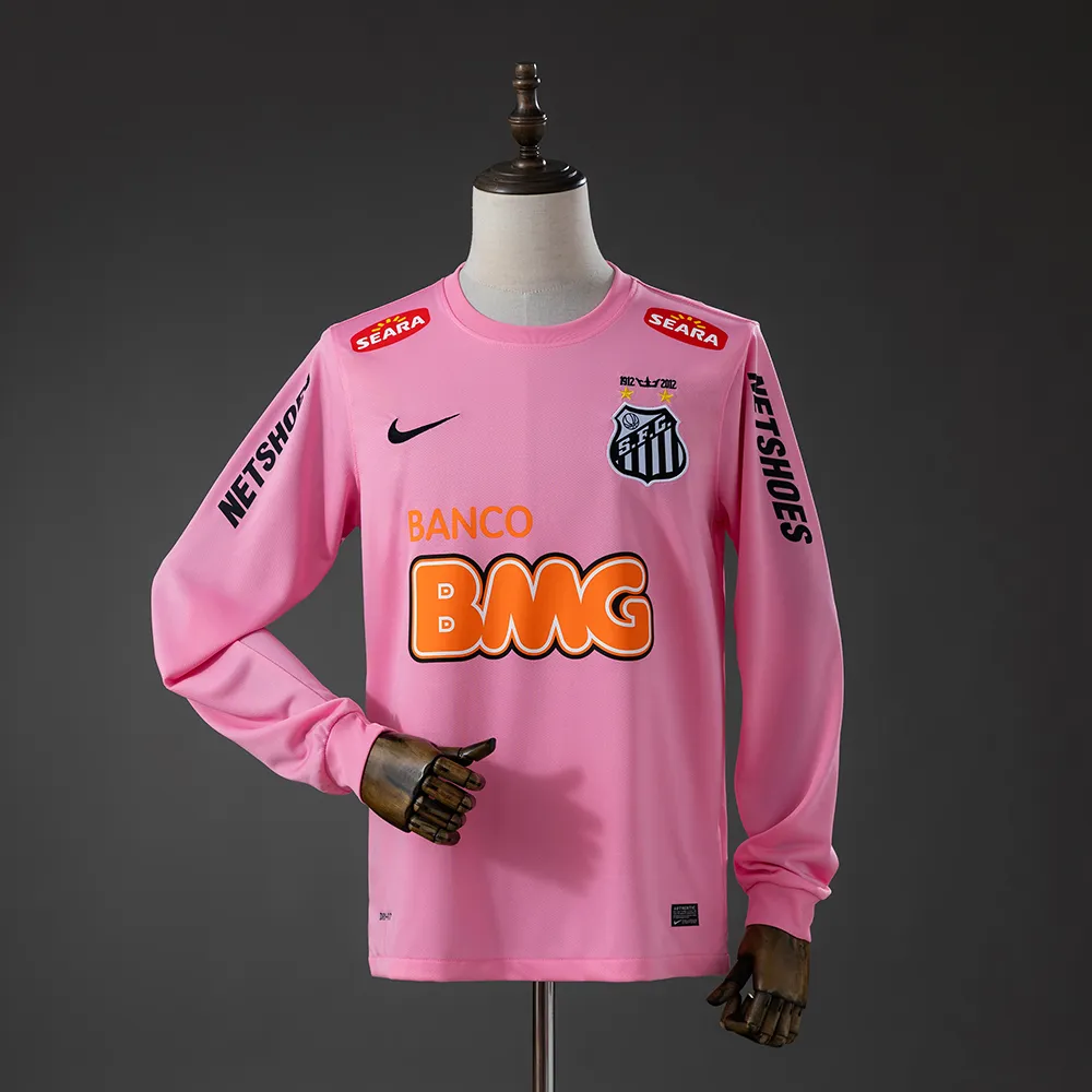 Santos 12/13 Retro Pink Long Sleeve Jersey — 2/2