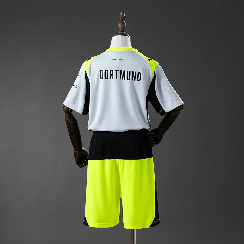 Borussia Dortmund 25/26 Away Kids Kit Jersey — 1/2
