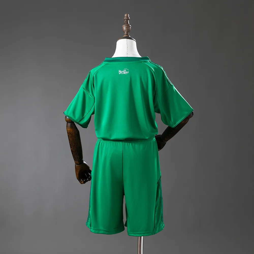 Al-Ahli Saudi 25/26 Green Kids Kit Jersey — 1/2