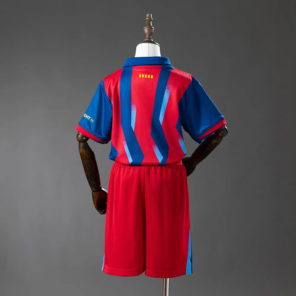 Barcelona 25/26 Fourth Away Kids Kit Jersey — 1/2