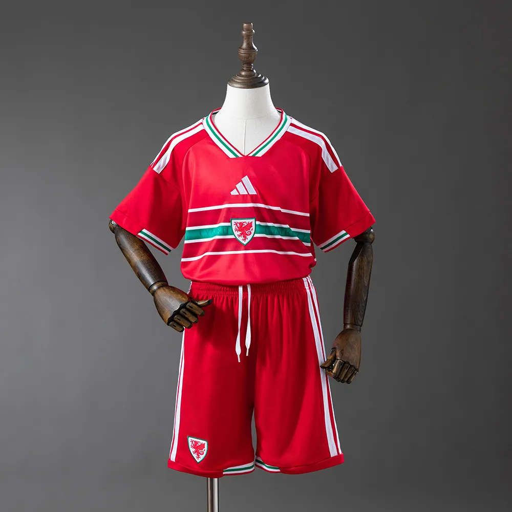 Wales 2026 Home Kids Kit Jersey — 1/2