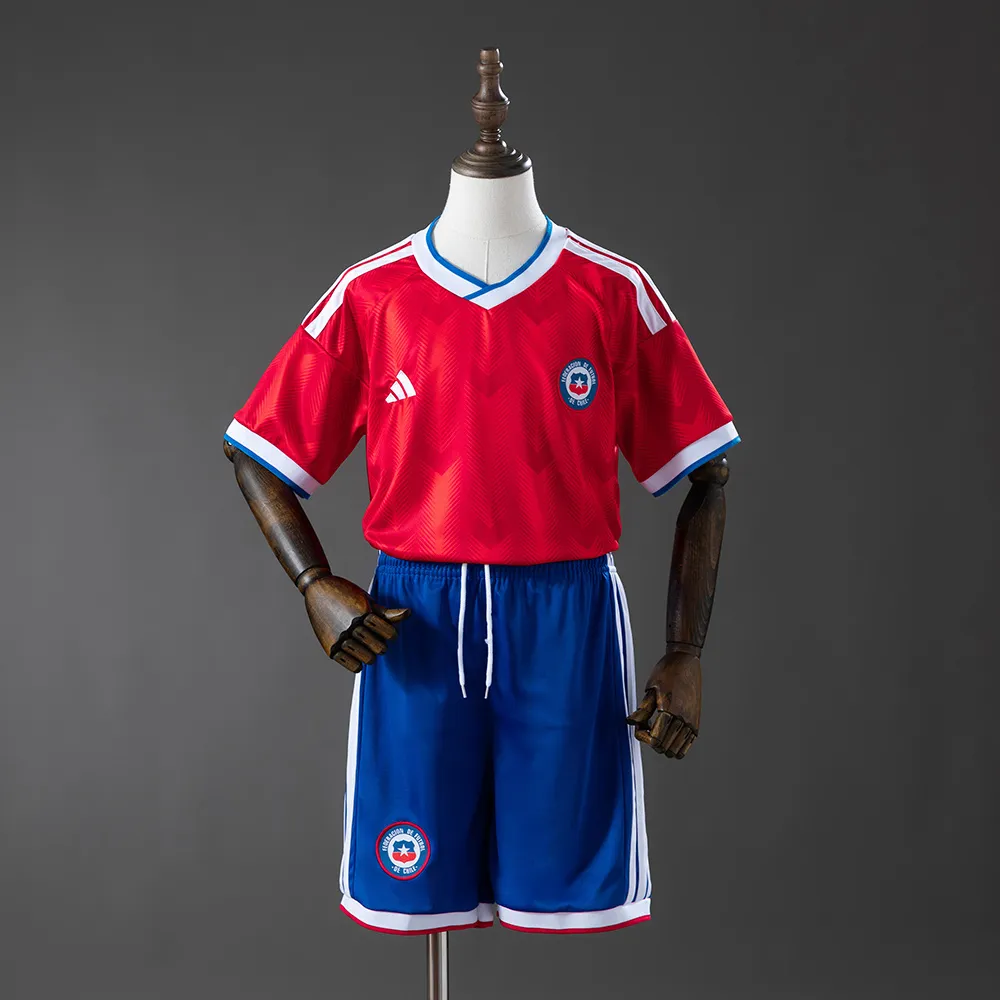 Chile 2026 Home Kids Kit Jerseys — 1/2