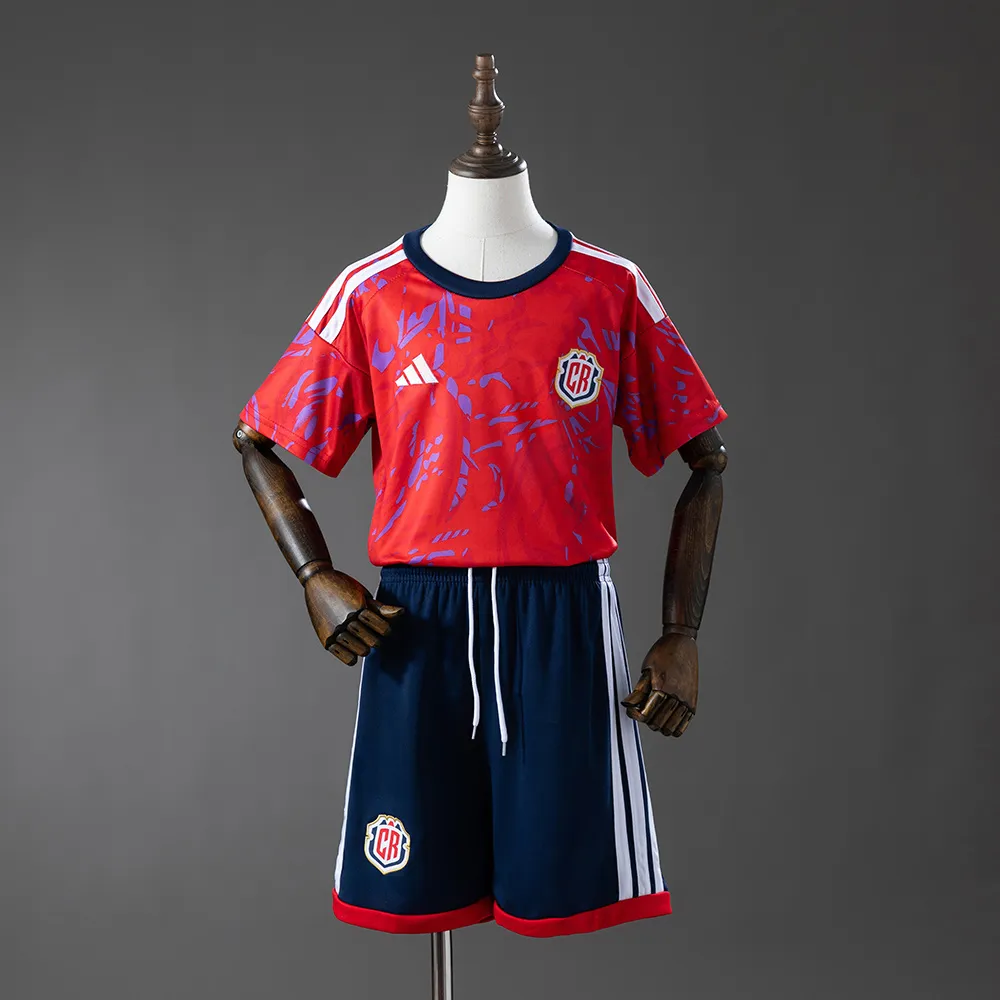 Costa Rica 2026 Home Kids Kit Jersey — 1/2