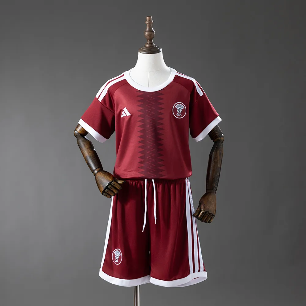 Qatar 2026 Home Kids kit Jersey — 1/2