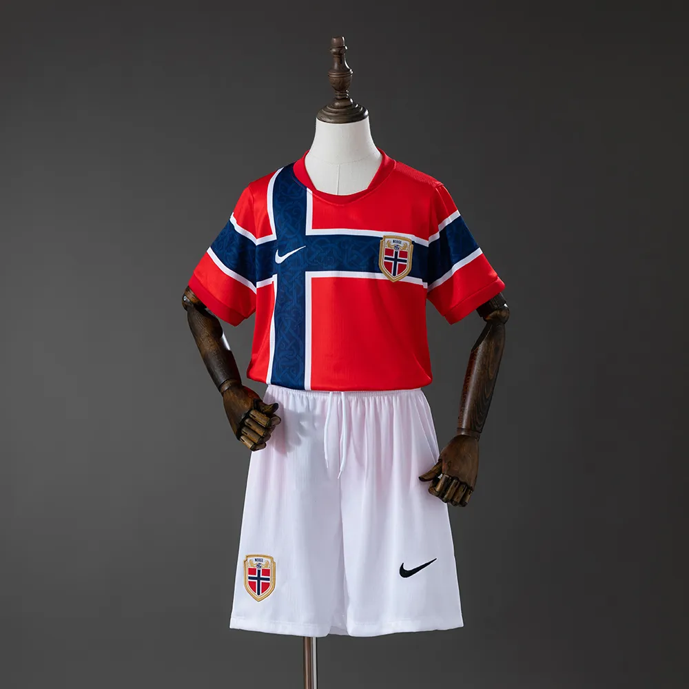 Norway 2026 Home Kids Kit Jersey — 1/2