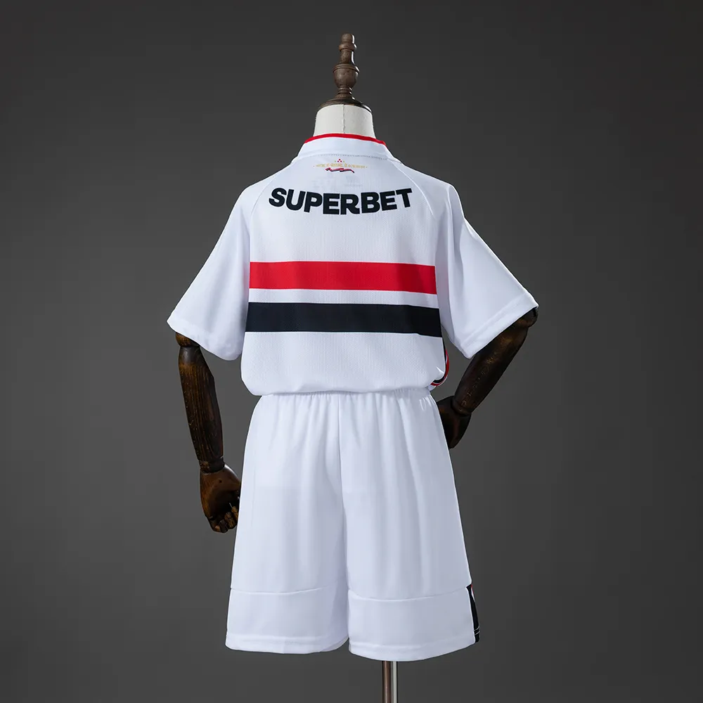 São Paulo 26/27 Home Kids Kit Jersey — 1/2