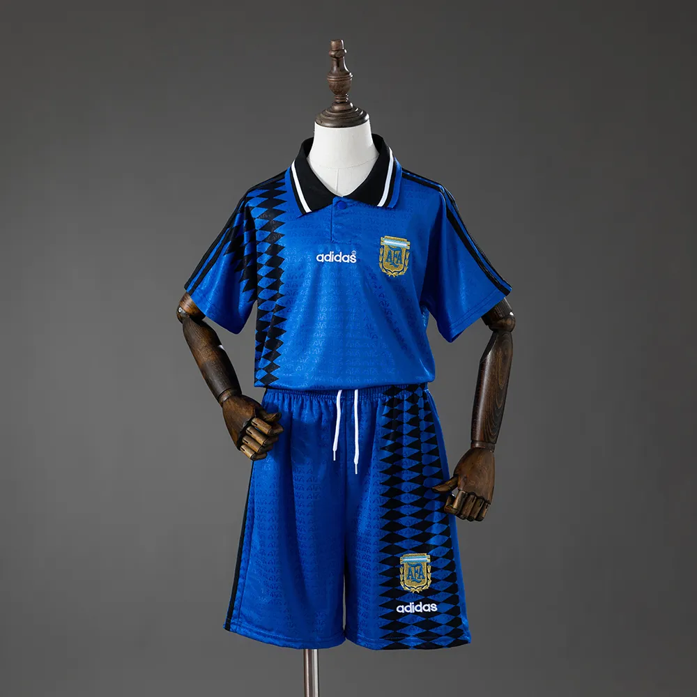 Argentina 1994 Away Retro Kids Kit Jersey — 2/2