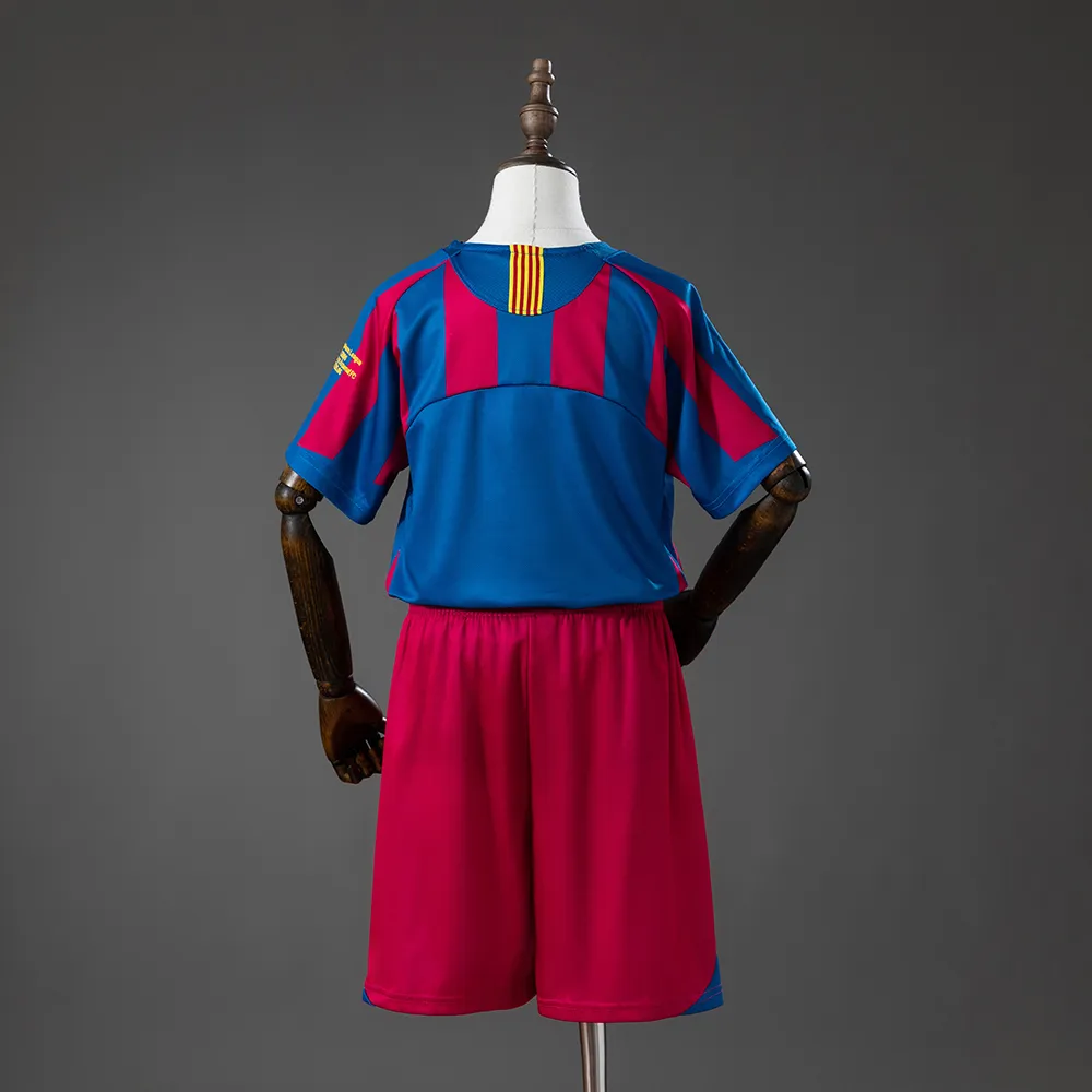 Barcelona 05/06 Home (UEFA Champions League) Retro Kids Kit Jersey