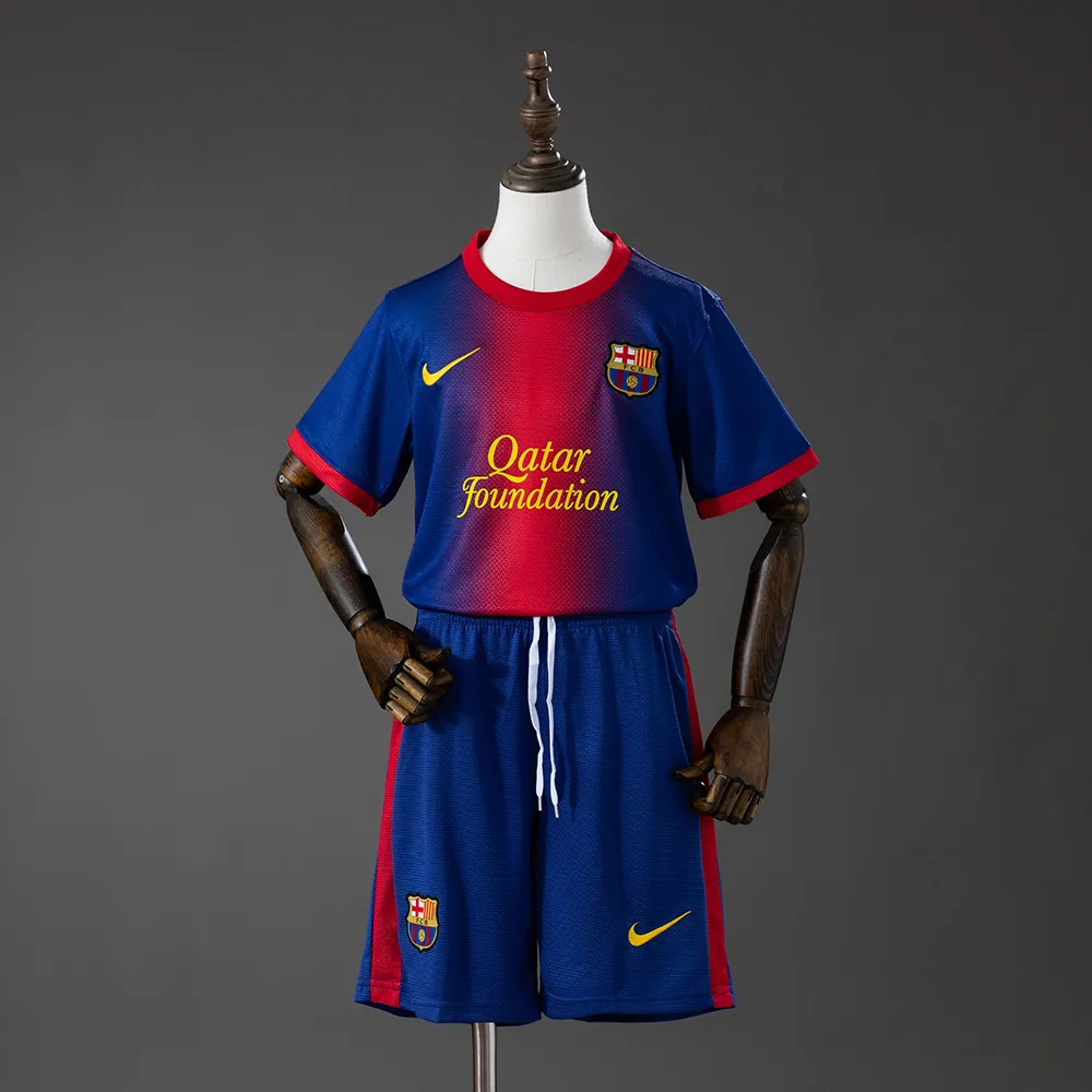 Barcelona 12/13 Home Retro Kids Kit Jersey — 2/2
