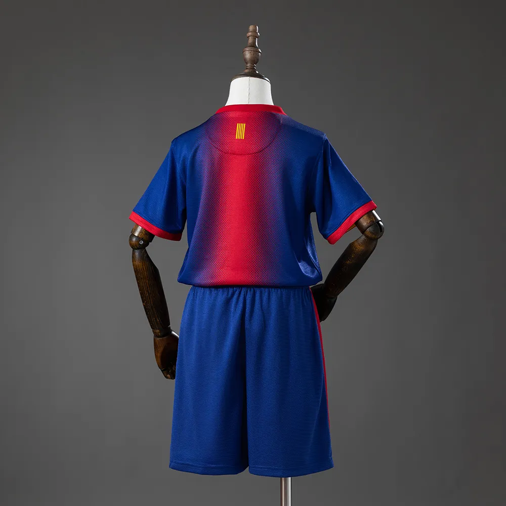 Barcelona 12/13 Home Retro Kids Kit Jersey — 1/2
