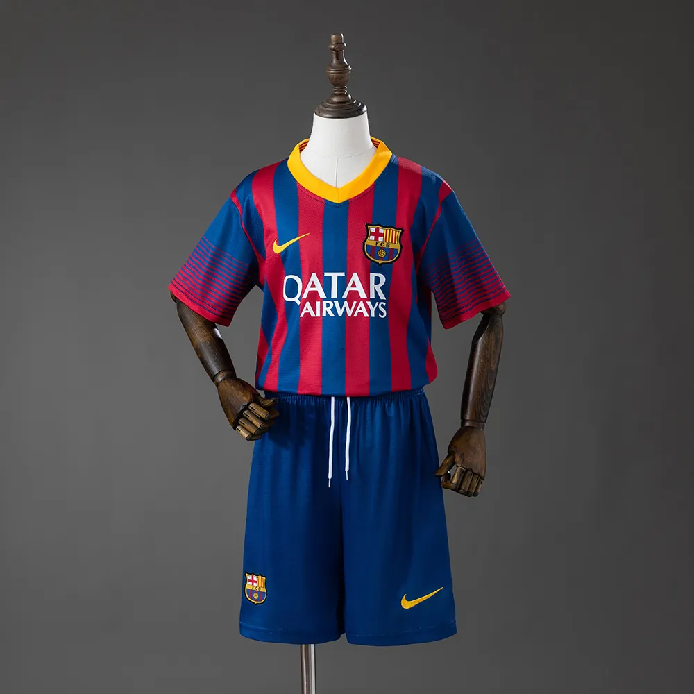Barcelona 13/14 Home Retro Kids Kit Jersey — 2/2