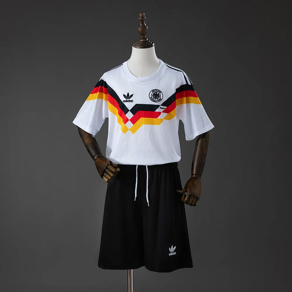 Germany 1990 Home Retro Kids Kit Jersey — 2/2