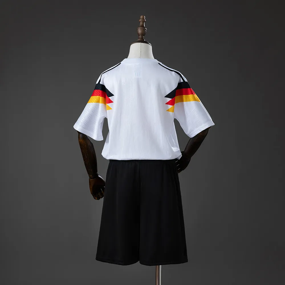 Germany 1990 Home Retro Kids Kit Jersey