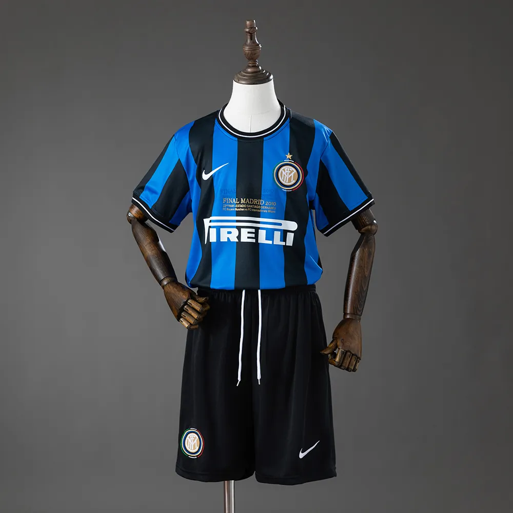 Inter Milan 09/10 Home (UEFA Champions League) Retro Kids Kit Jersey — 2/2