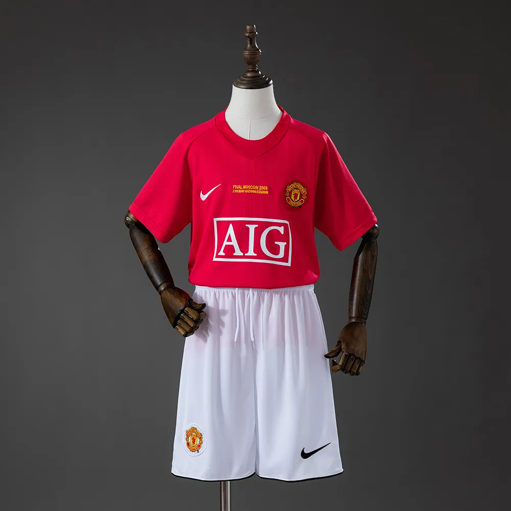 M-U 07/08 Home Retro Kids Kit Jersey — 2/2