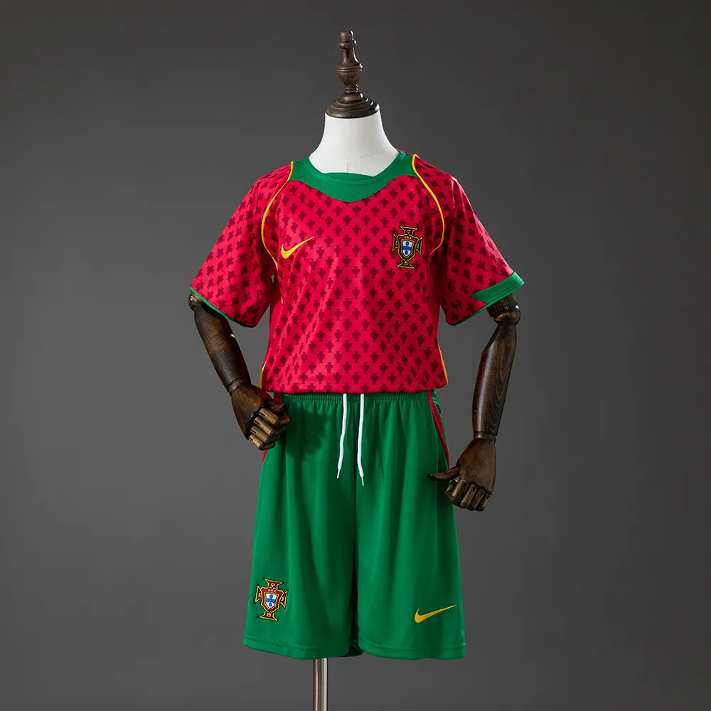 Portugal 2004 Home Retro Kids Kit Jersey — 2/2