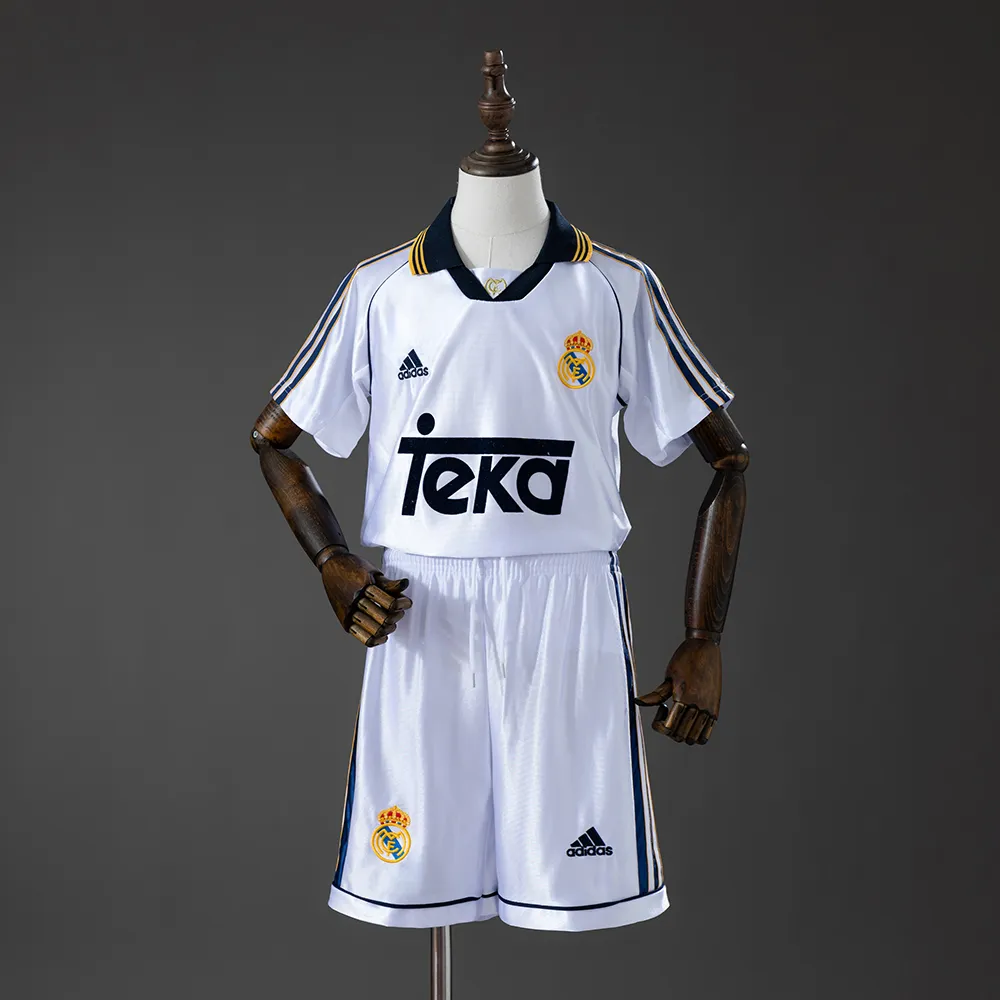 Real Madrid 98/00 Home Retro Kids Kit Jersey — 2/2