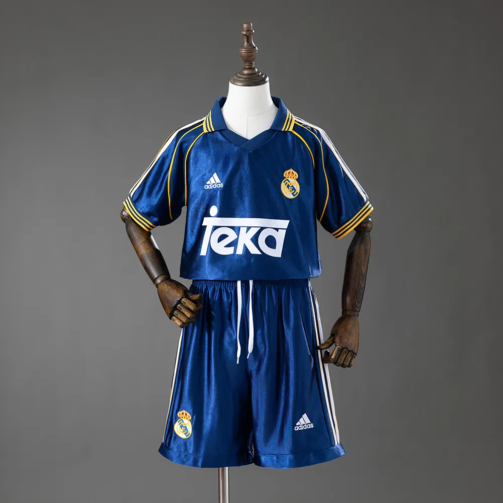 Real Madrid 98/00 Third Away Retro Kids Kit Jersey — 2/2