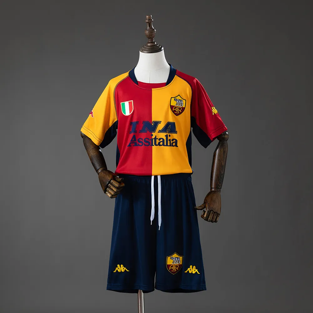 Roma 00/01 Champion Edition Retro Kids Kit Jersey — 2/2