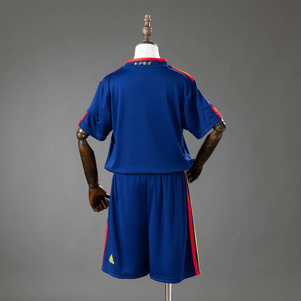 Spain 2010 Away Retro Kids Kit Jersey