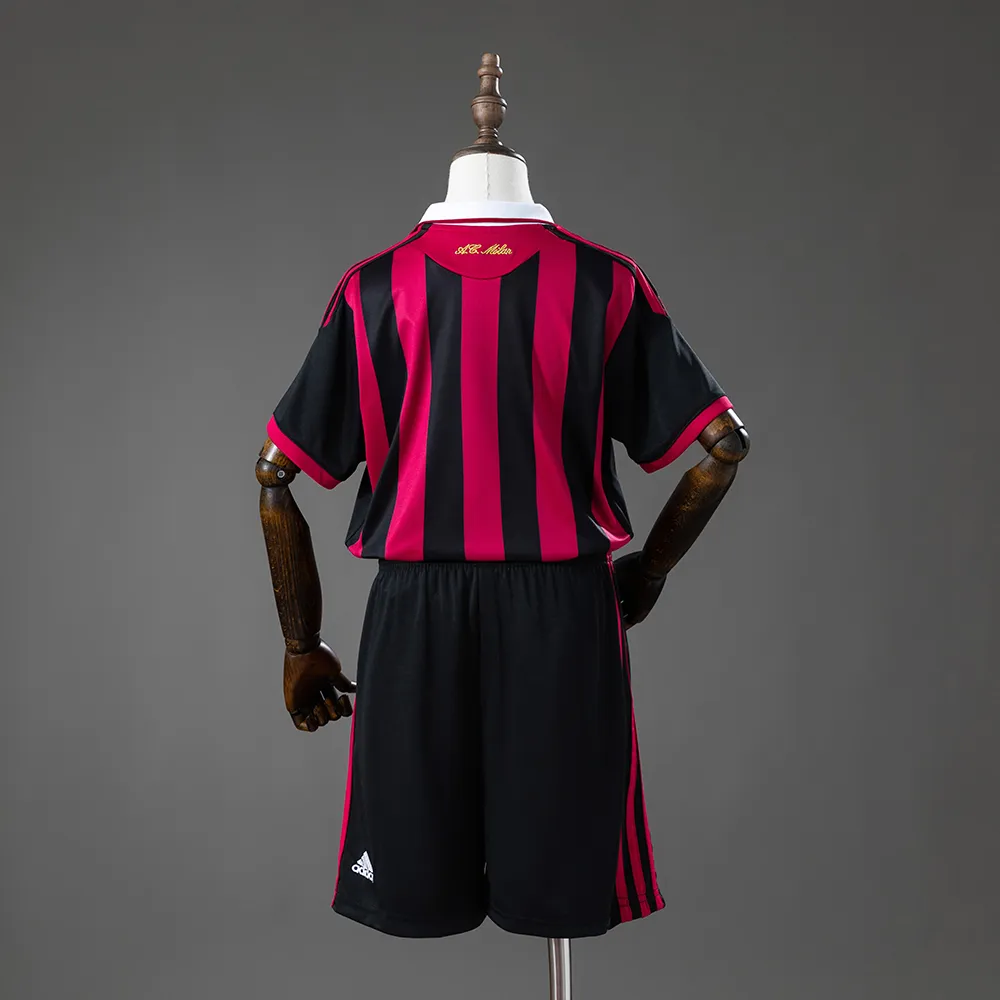 AC Milan 09/10 Home Retro Kids Kit Jersey