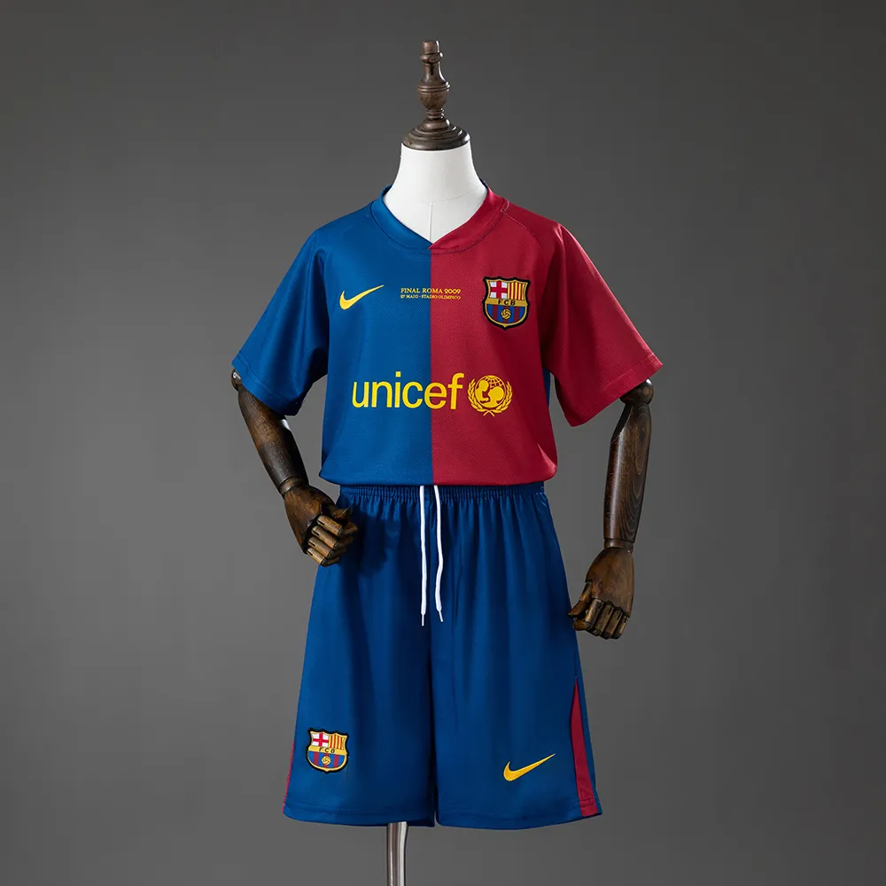 Barcelona 08/09 Home Retro Kids Kit Jersey — 2/2