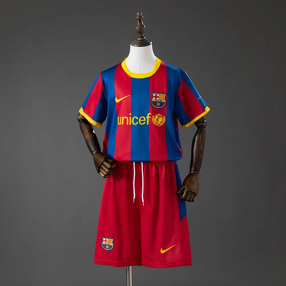 Barcelona 10/11 Home Retro Kids Kit Jersey — 2/2