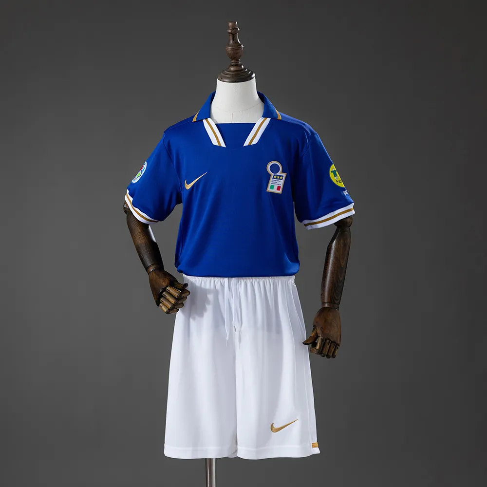 Italy 1996 Home Retro Kids Kit Jersey — 2/2