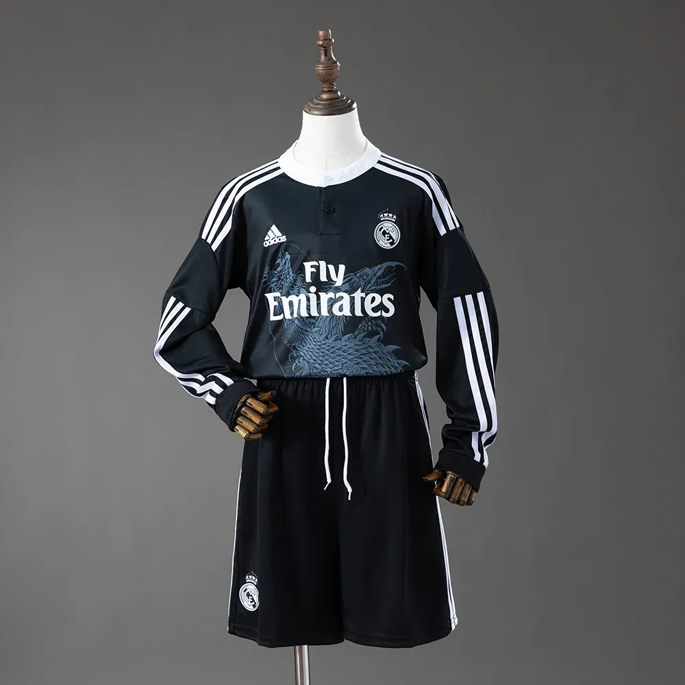 Real Madrid 14/15 Third Away Retro Long Sleeve Kids Kit Jersey — 2/2