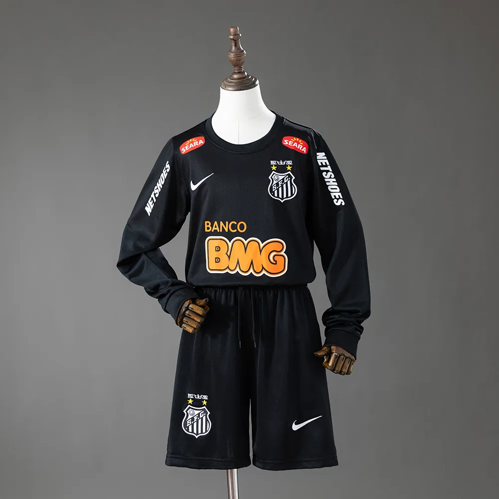 Santos 12/13 Away Retro Long Sleeve Kids Kit Jersey — 2/2