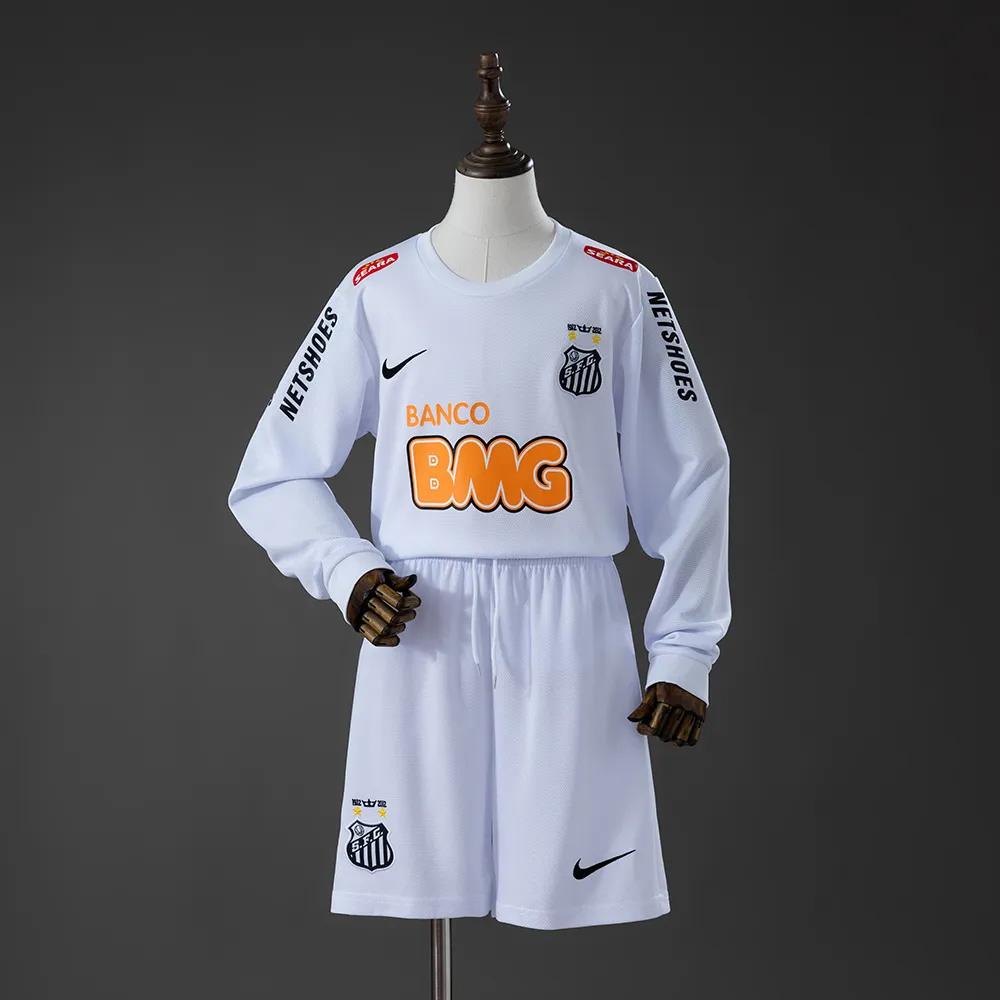 Santos 12/13 Home Retro Long Sleeve Kids Kit Jersey — 2/2