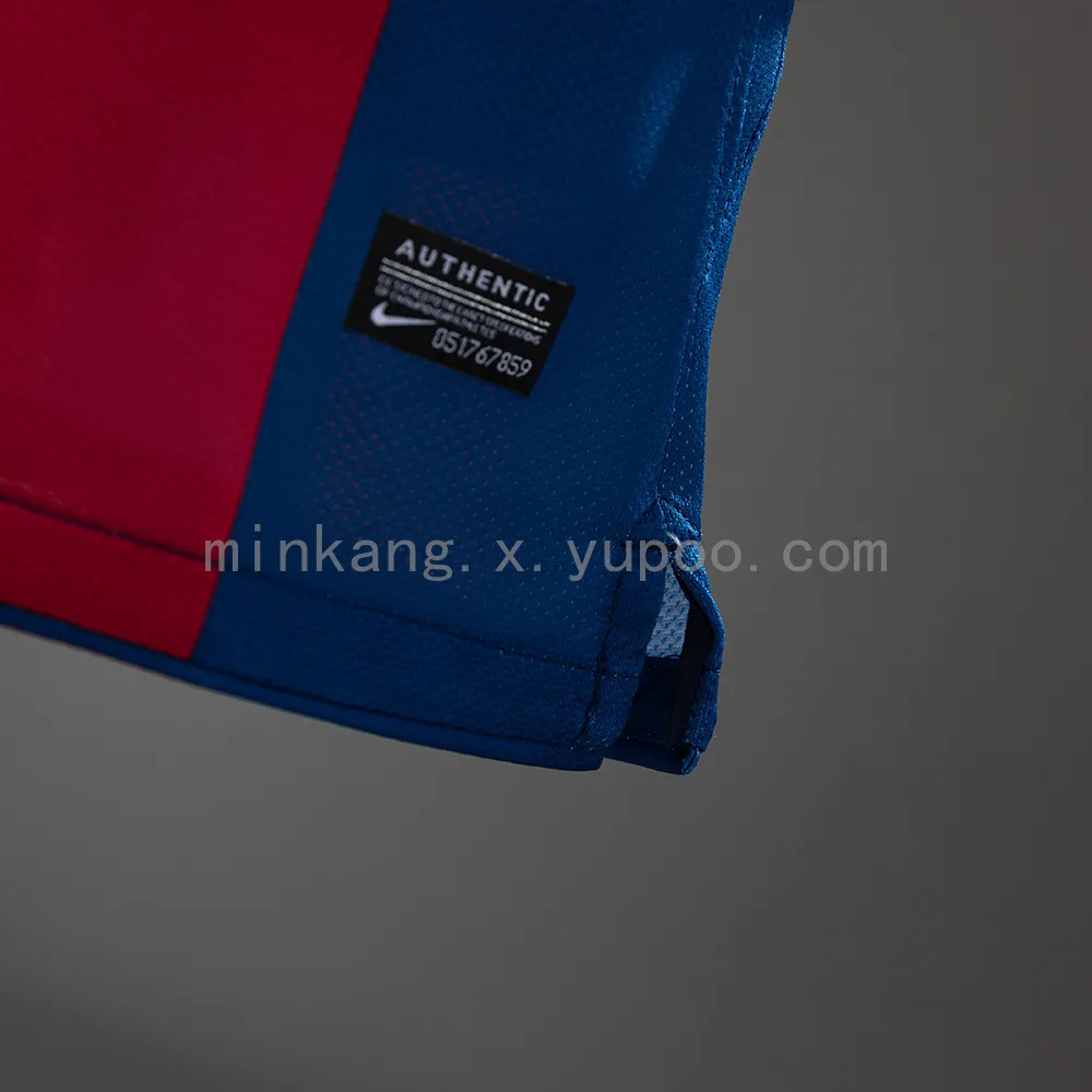 Barcelona 10/11 Home Long Sleeve Player Version Retro Jersey
