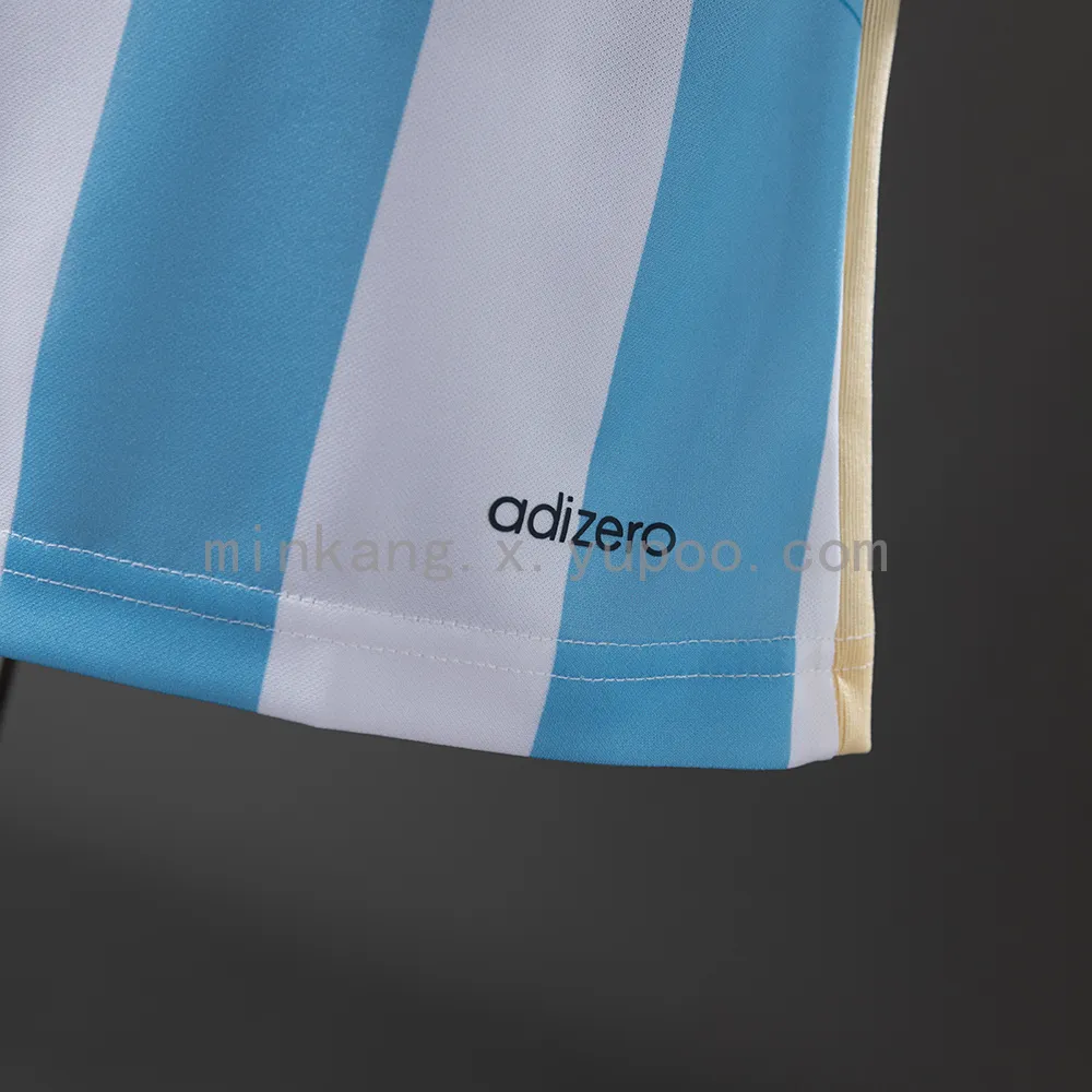Argentina 2014 Home Player Version Retro Jersey